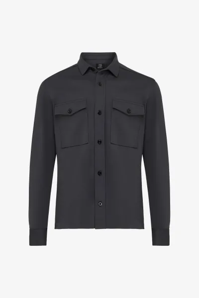 Relaxed Overshirt | Donkergrijs