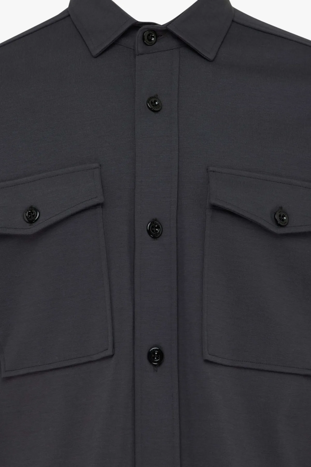 Relaxed Overshirt | Donkergrijs