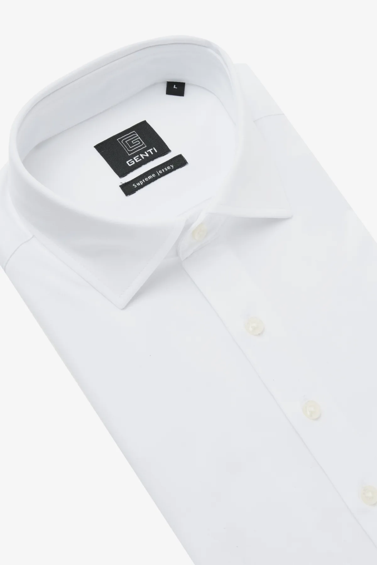 Cotton Blend Overhemd | Wit