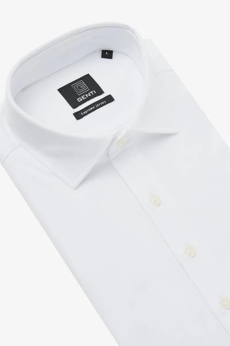Cotton Blend Overhemd | Wit