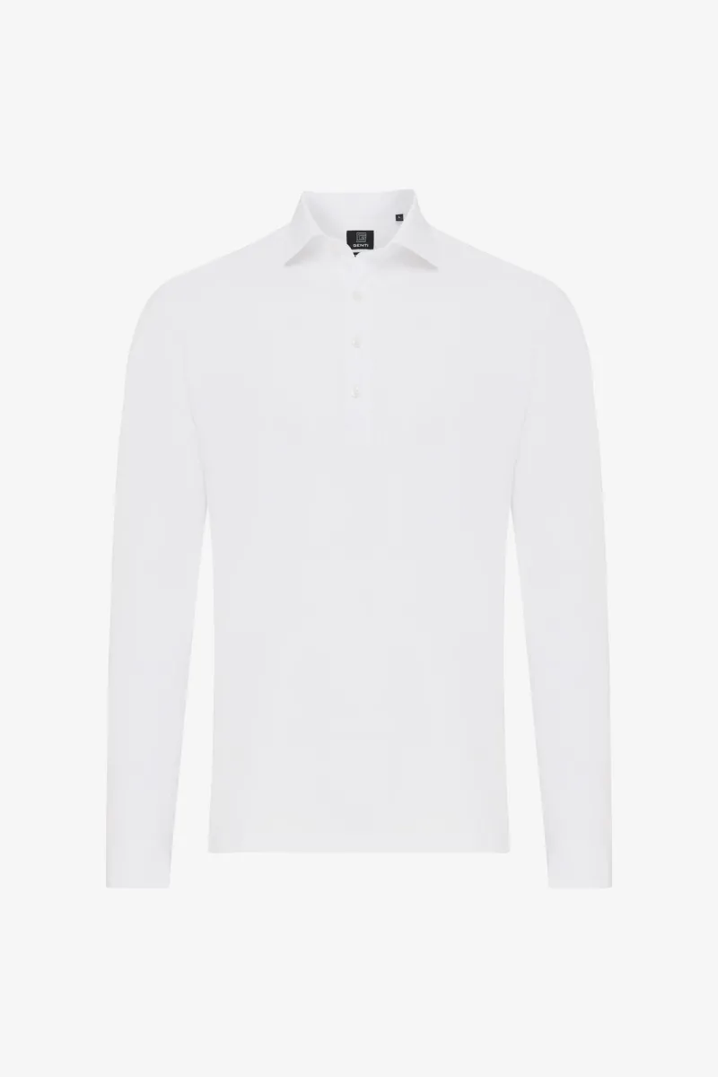 Cotton Blend Overhemd | Wit