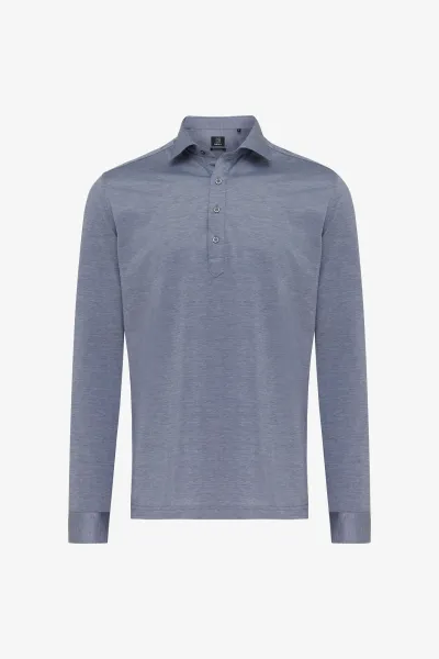 Cotton Blend Overhemd | Blauw