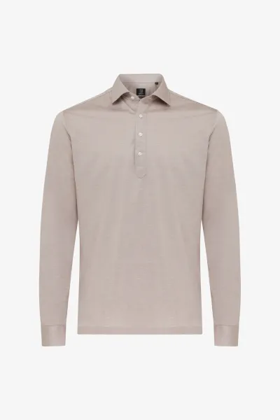 Cotton Blend Overhemd | Beige