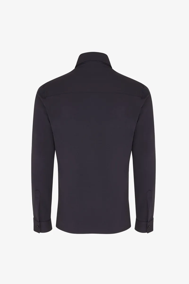 Zip Overshirt | Donkerblauw