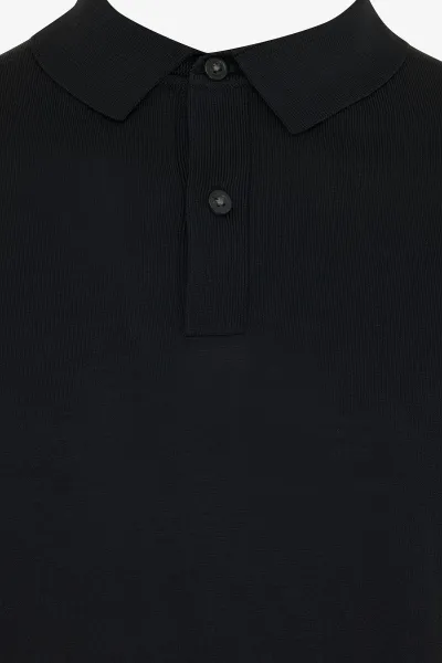 Cool dry Longsleeve Polo | Zwart