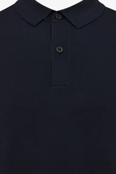 Cool dry Longsleeve Polo | Donkerblauw
