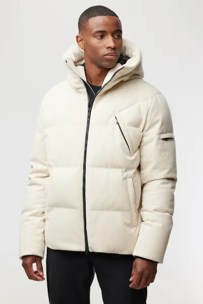 Corduroy Bomber Jacket | Beige