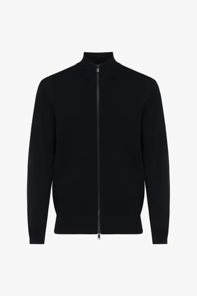 Cool Dry Zip Cardigan | Donkerblauw