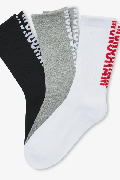 Monogram sport socks | 3 pack