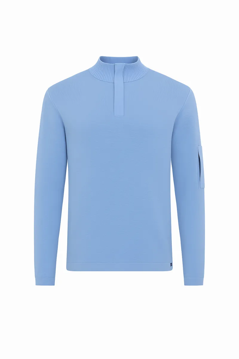 Half zip cool dry | Lichtblauw