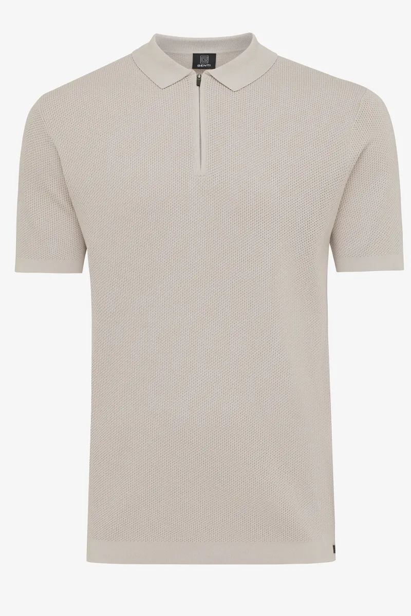 Cool dry polo zip | Beige