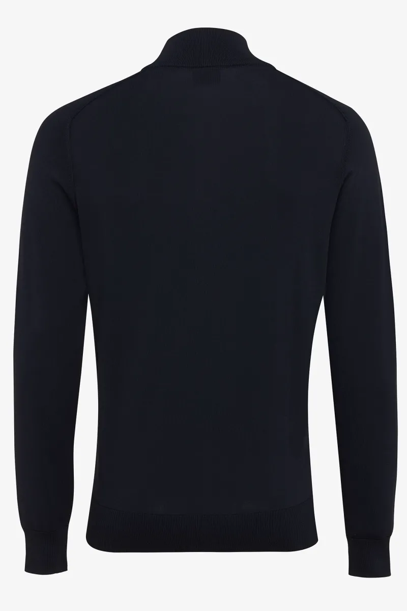 Cool dry cardigan zip | Zwart