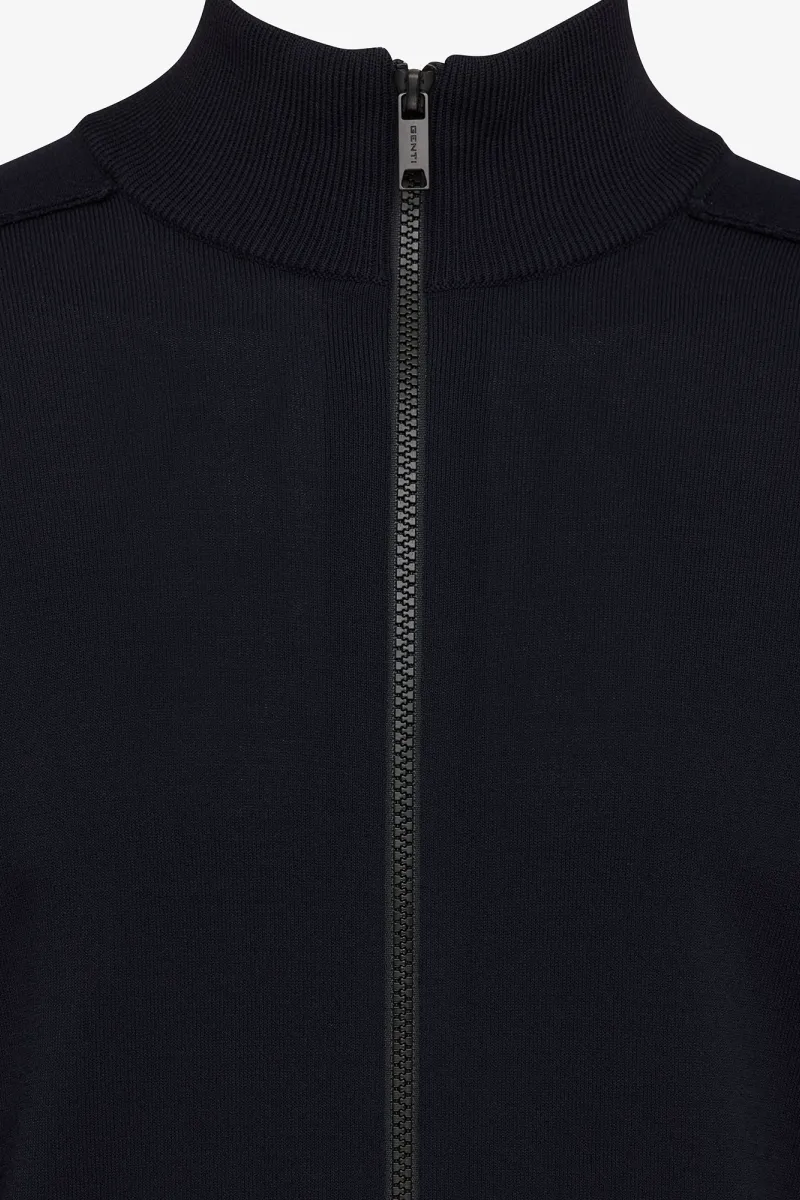 Cool dry cardigan zip | Zwart