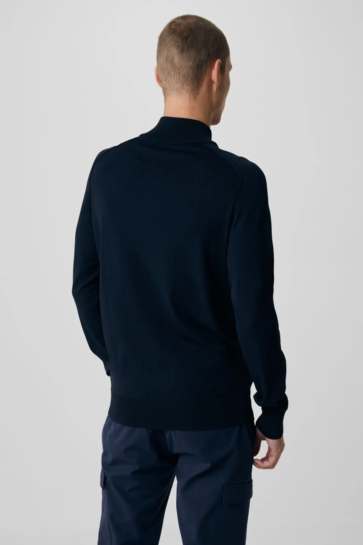 Cool dry cardigan zip | Zwart