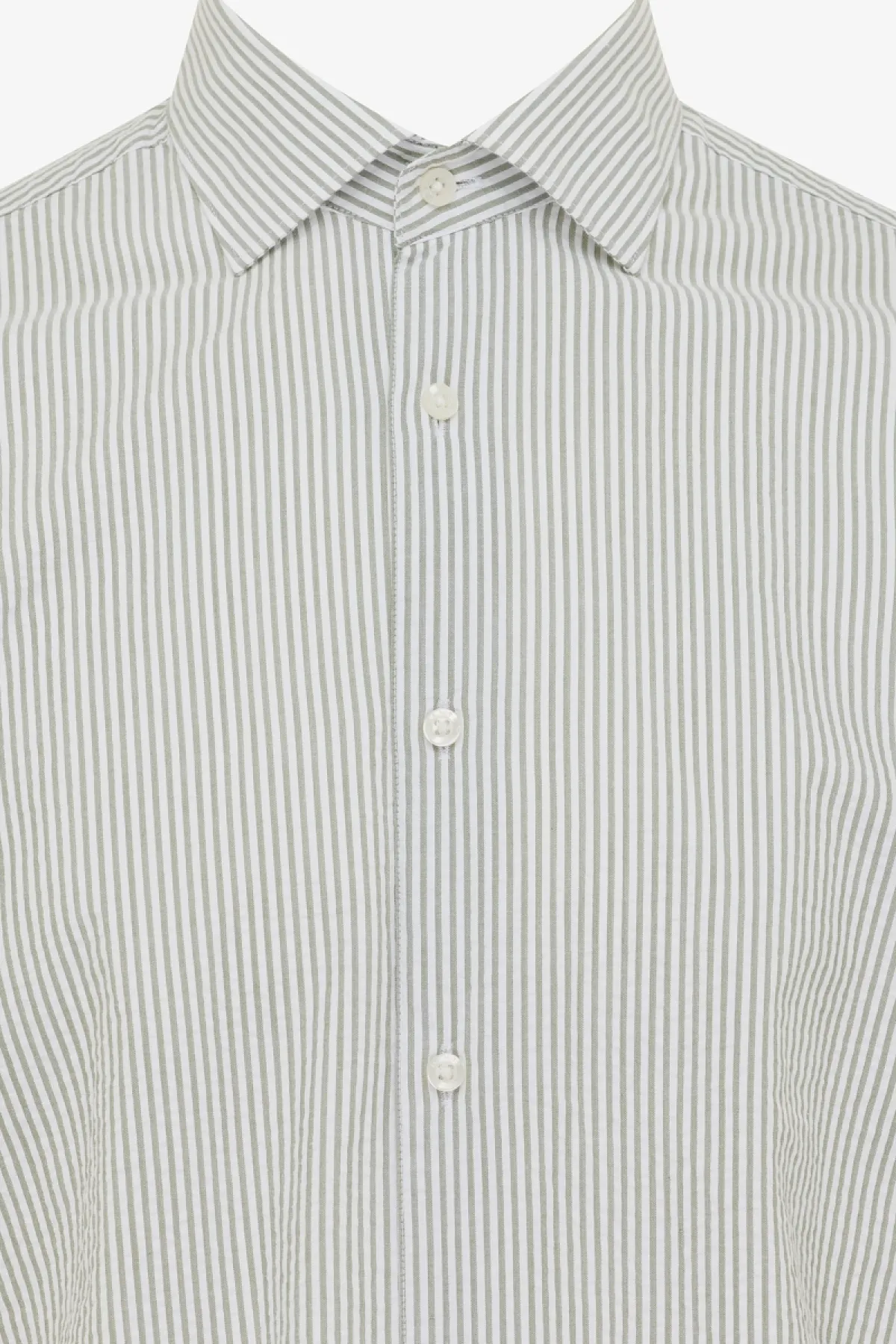 Shirt seersucker | Donkerbruin