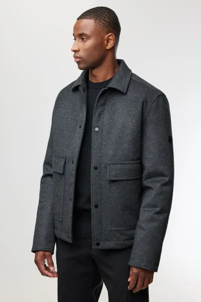 Gewatteerd Jack | Donkergrijs