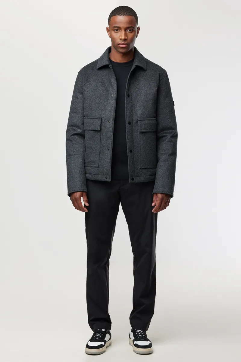 Gewatteerd Jack | Donkergrijs