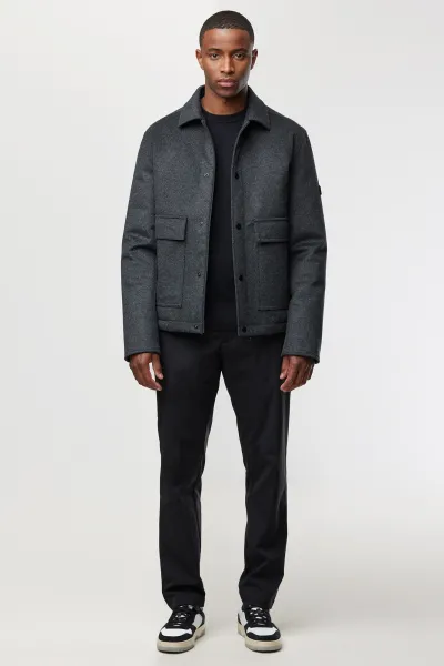 Gewatteerd Jack | Donkergrijs