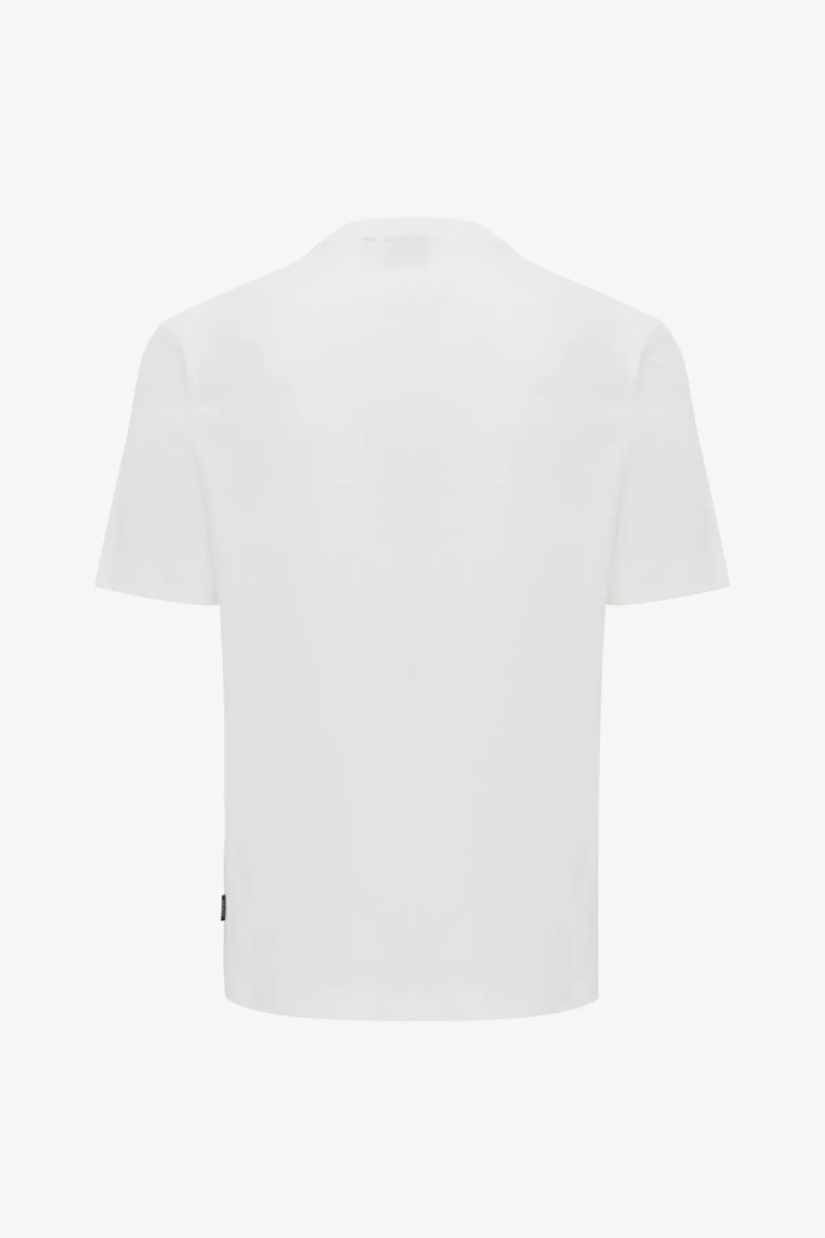 Gemerceriseerd T-shirt | Wit