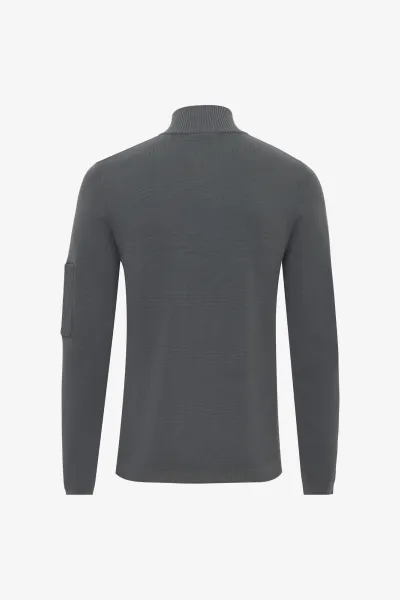 Half Zip | Donkergrijs