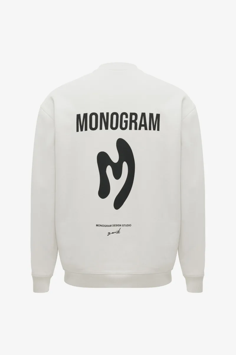 Monogram Sweater | Ecru