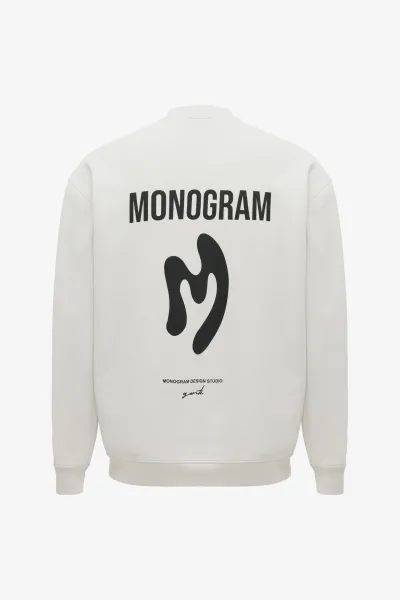 Monogram Sweater | Ecru