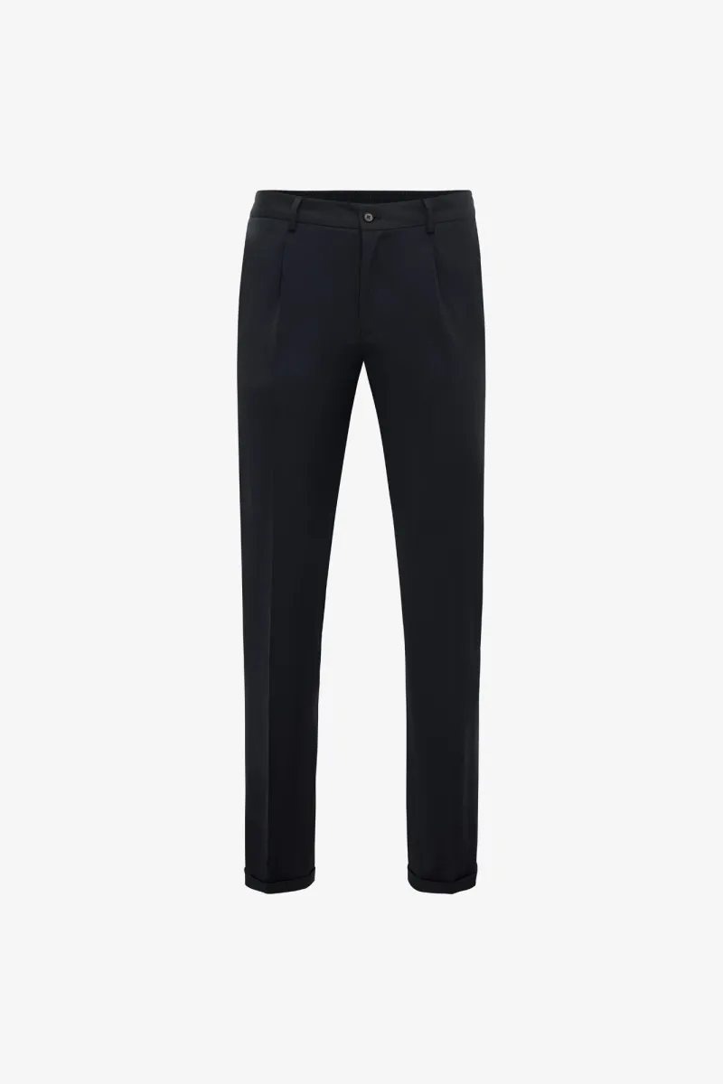 Wollen Pantalon | Donkerblauw