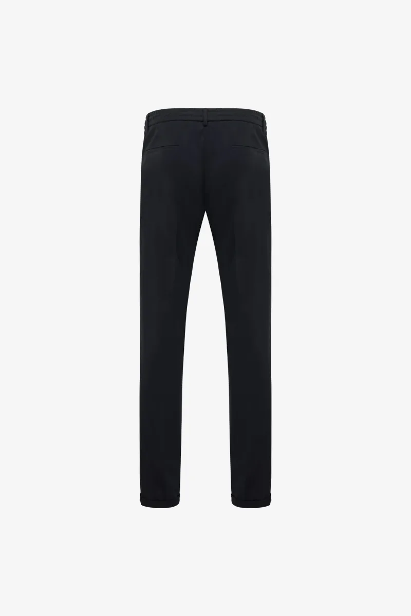 Wollen Pantalon | Donkerblauw