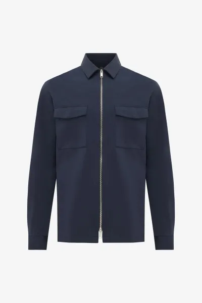 Rits Overshirt | Donkerblauw