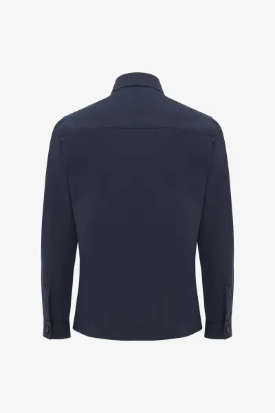 Rits Overshirt | Donkerblauw