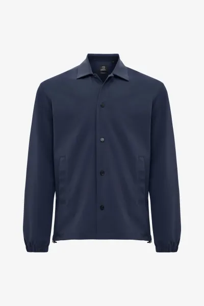 Button Overshirt | Donkerblauw