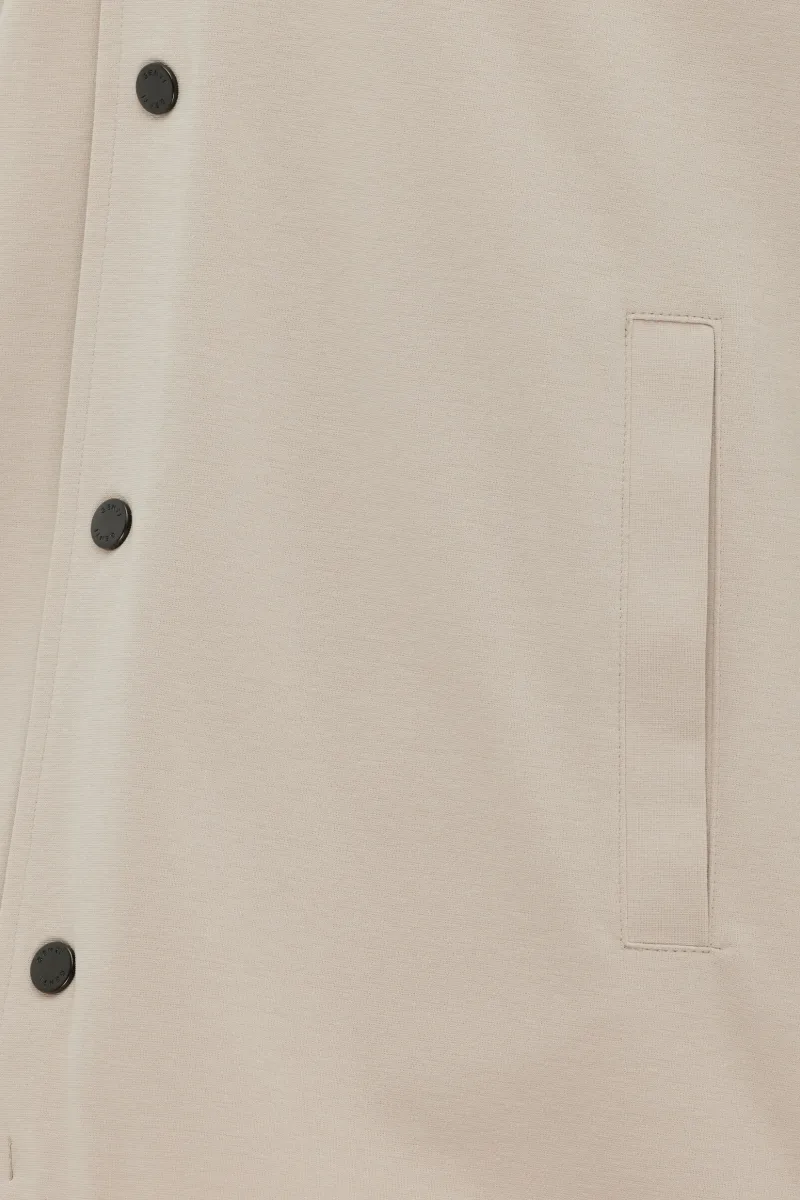 Button Overshirt | Beige