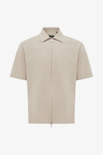 Relaxed Fit Overshirt | Beige