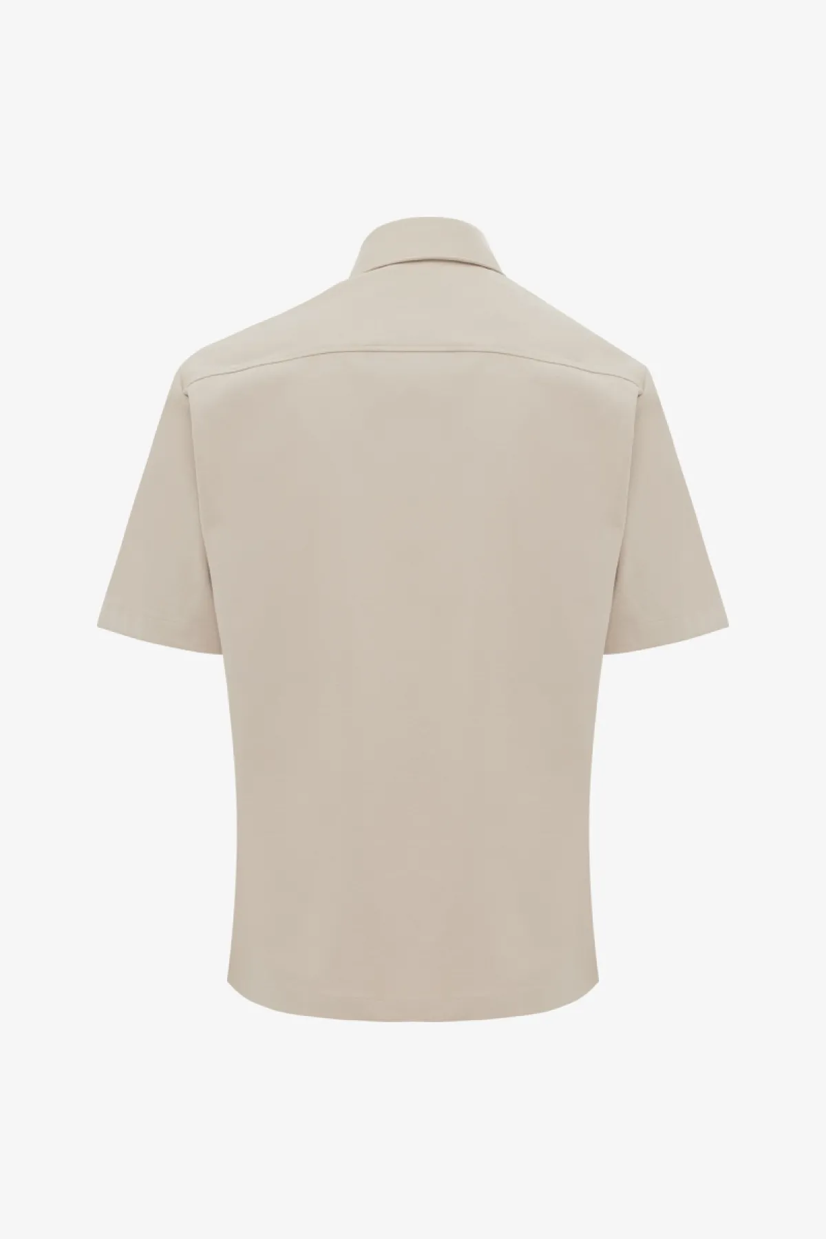 Relaxed Fit Overshirt | Beige