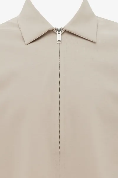 Relaxed Fit Overshirt | Beige