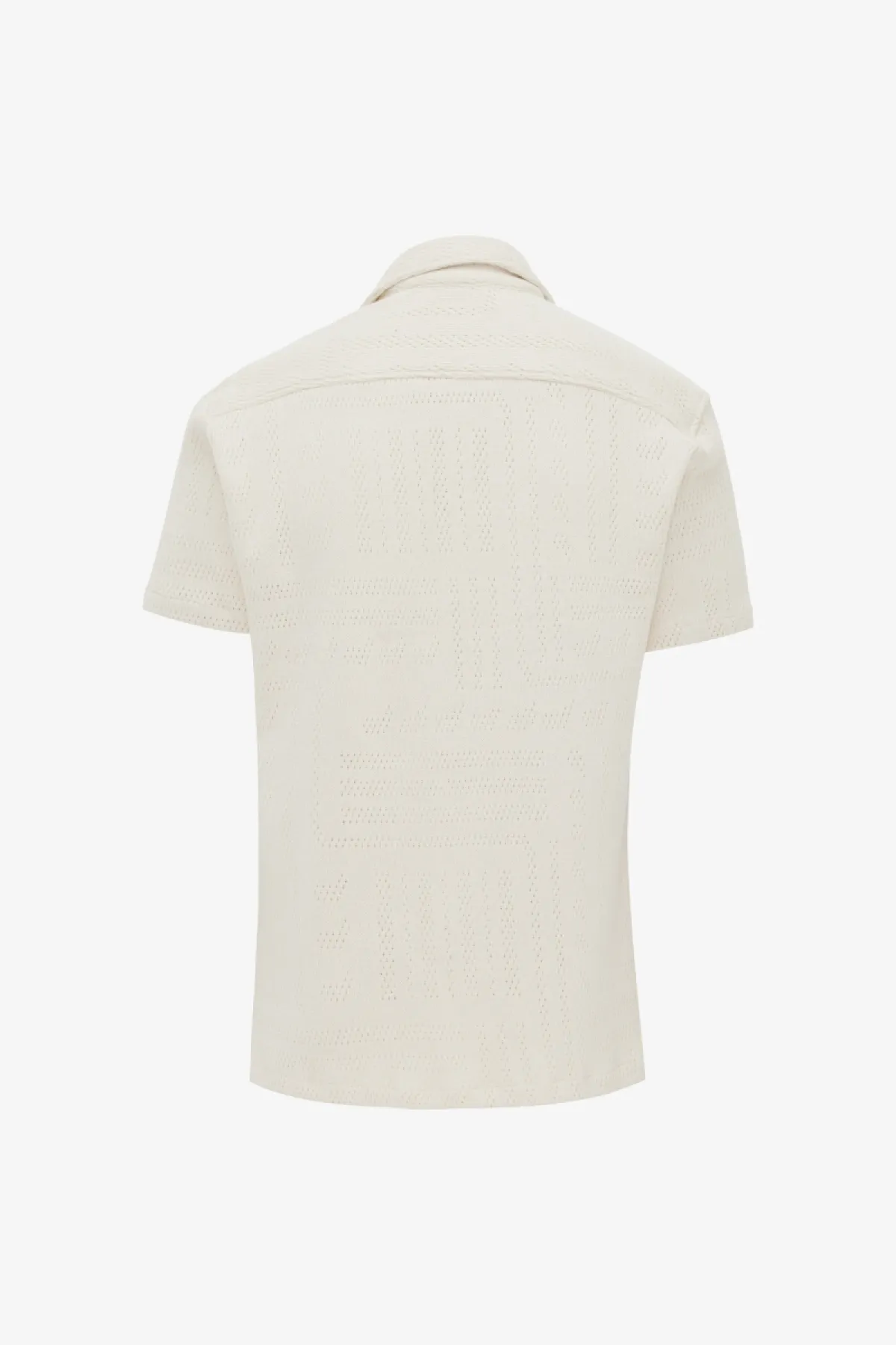 Monogram Overshirt | Ecru