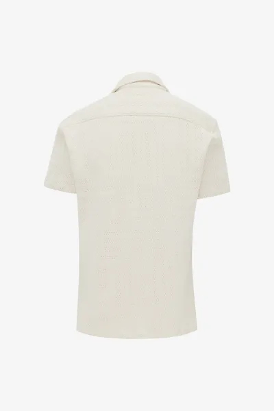 Monogram Overshirt | Ecru