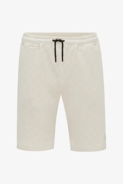 Monogram Shorts | Ecru