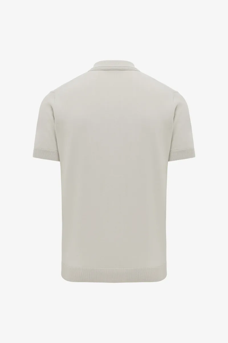 Polo met 2 knopen | Beige