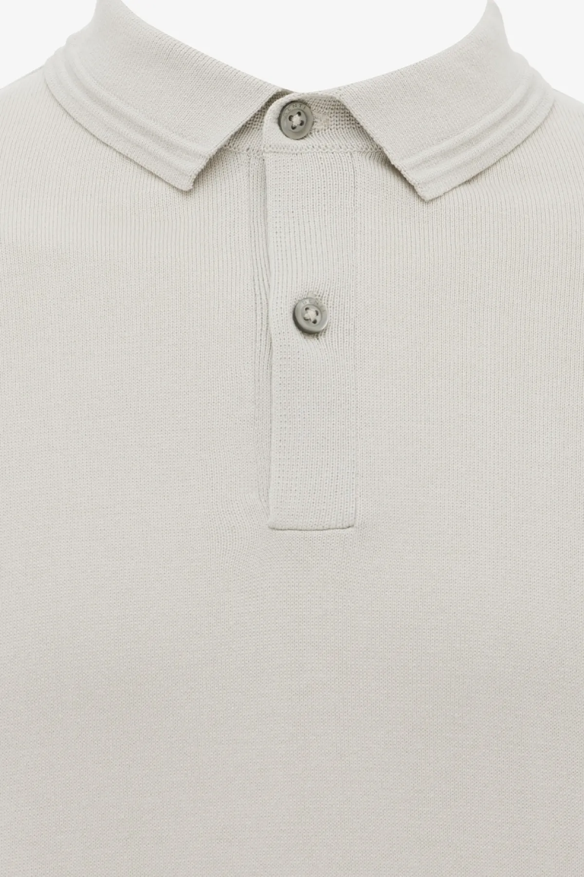 Polo met 2 knopen | Beige