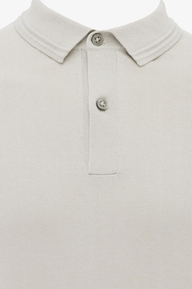 Polo met 2 knopen | Beige