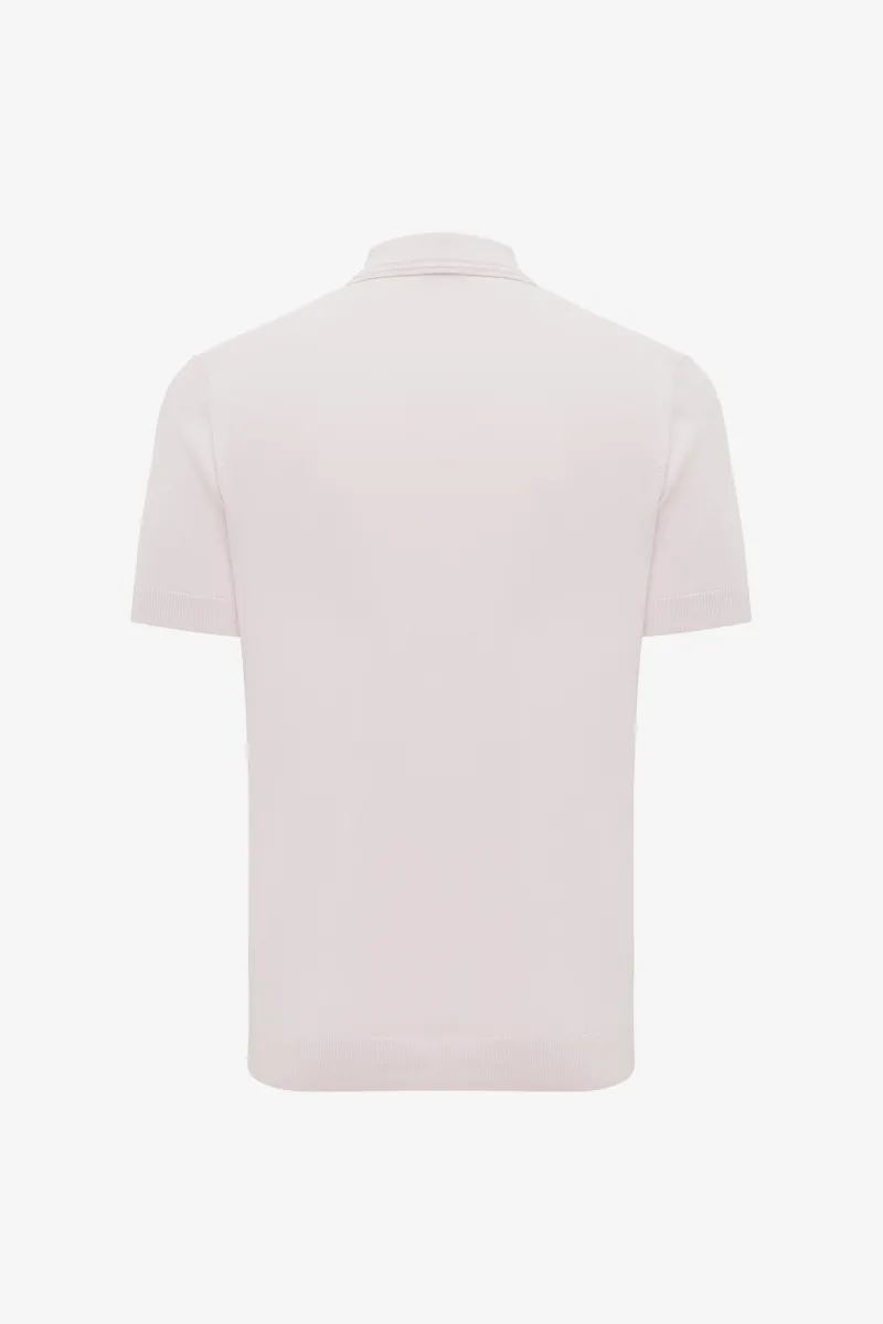 Polo met 2 knopen | Roze