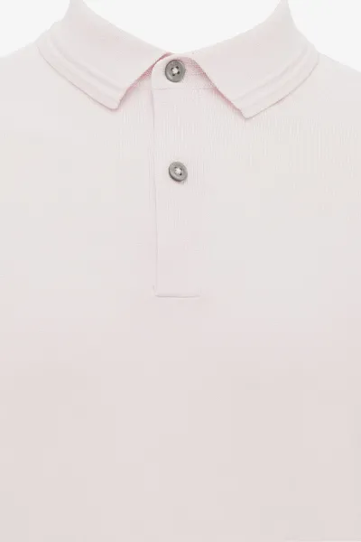 Polo met 2 knopen | Roze