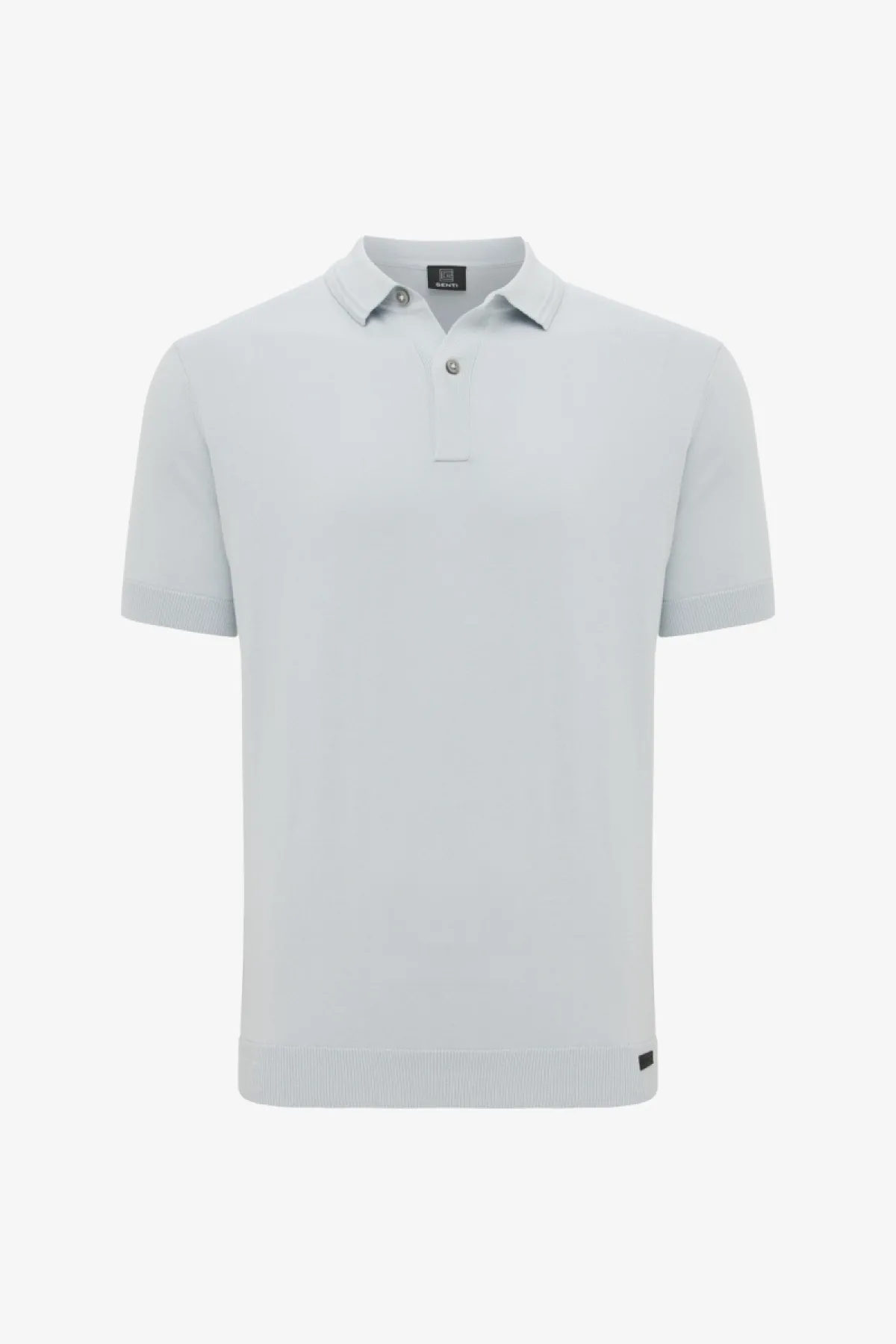 Polo met 2 knopen | Lichtblauw