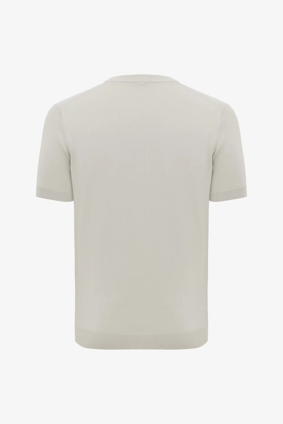 Structuur T-shirt | Beige