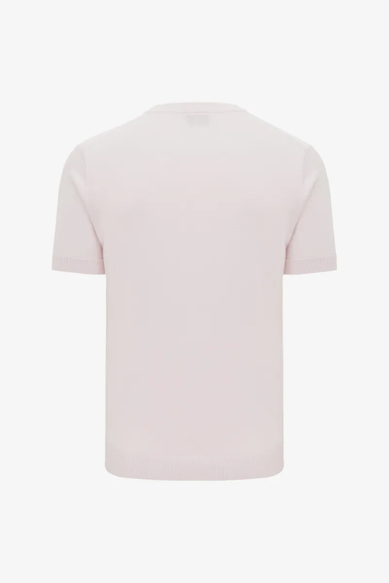 Structuur T-shirt | Roze