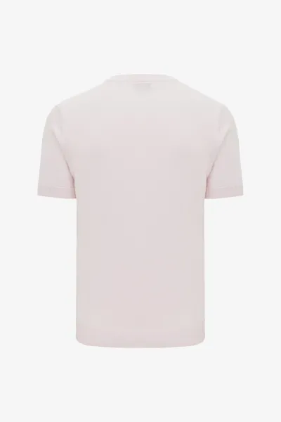 Structuur T-shirt | Roze