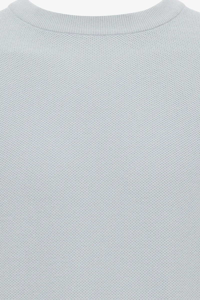 Structuur T-shirt | Lichtblauw