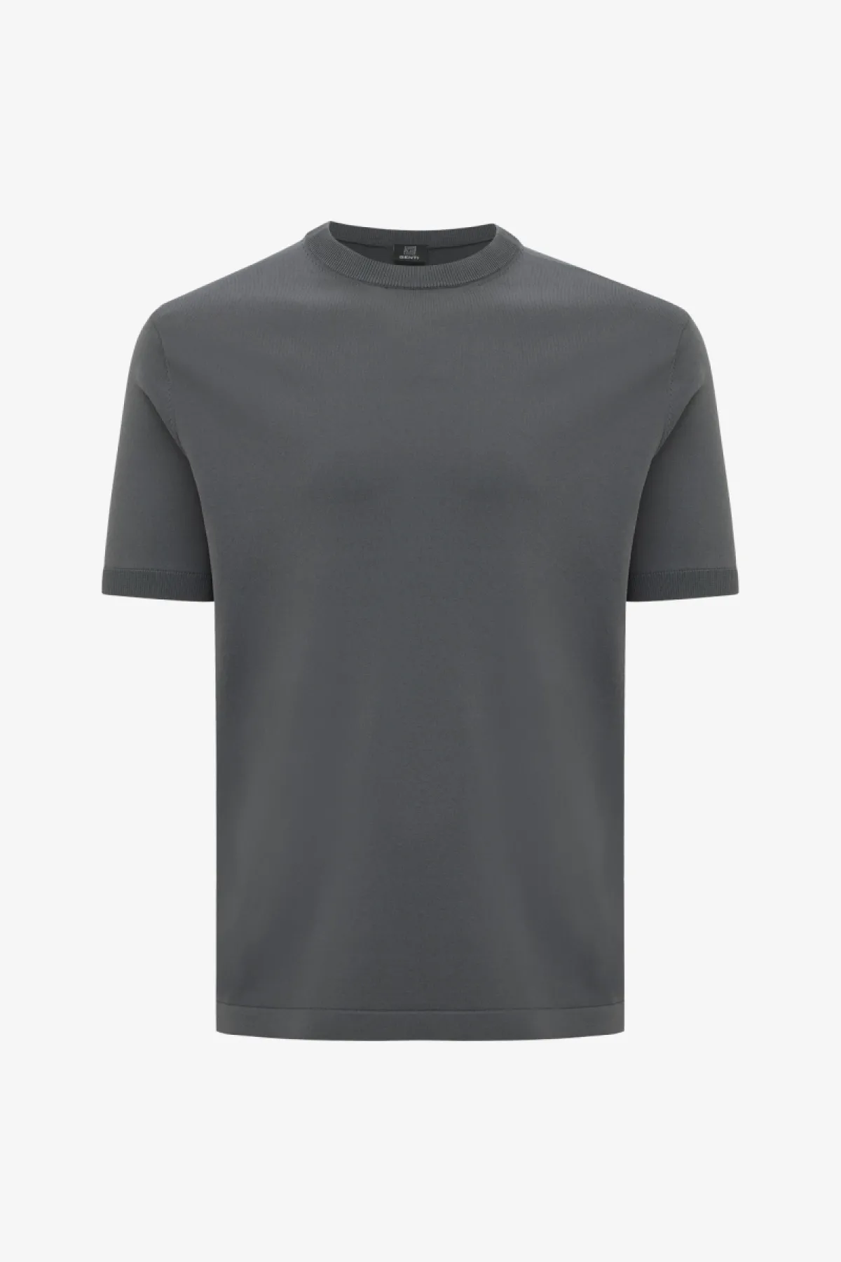 Roundneck T-shirt | Donkergrijs