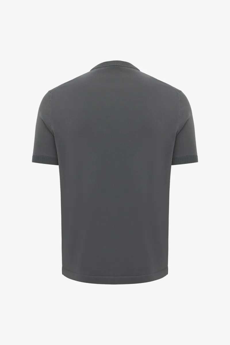 Roundneck T-shirt | Donkergrijs